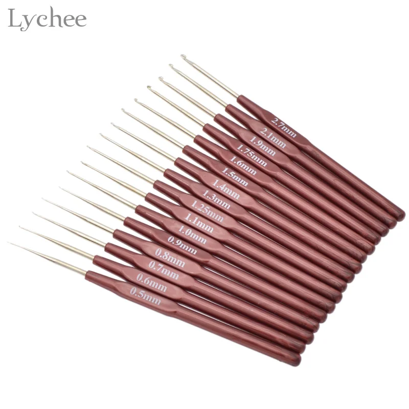 

Lychee 1pc Lace Crochet Hook Hand Sewing Tool Yarn Knitting Needle DIY Handmade Craft Tool