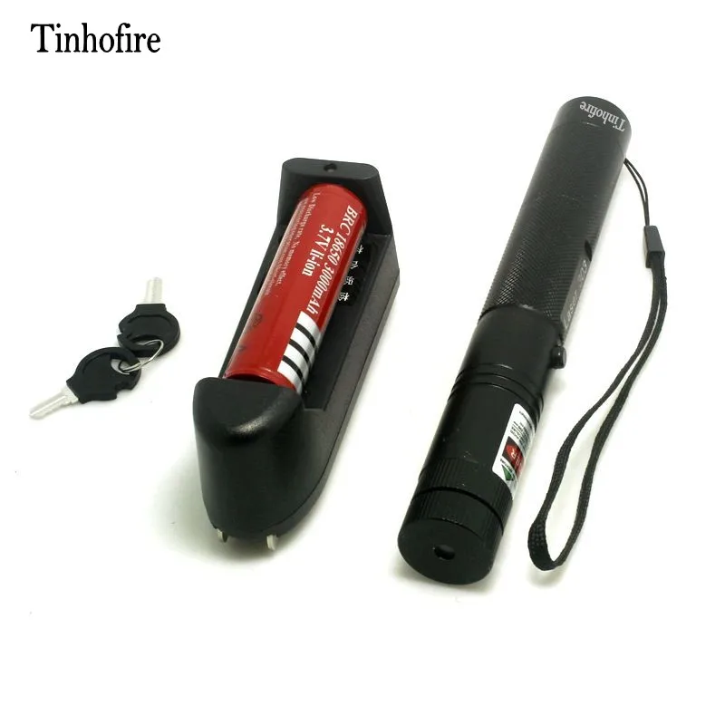 Tinhofire الأعلى الليزر 5 ميجا واط 532nm 303 مؤشر ليزر خضراء القلم مع 18650 3000 مللي أمبير البطارية والشاحن Tinhofire الأعلى الليزر 5 ميجا واط 532nm 303 مؤشر ليزر خضراء القلم مع 18650 3000 مللي أمبير البطارية والشاحن