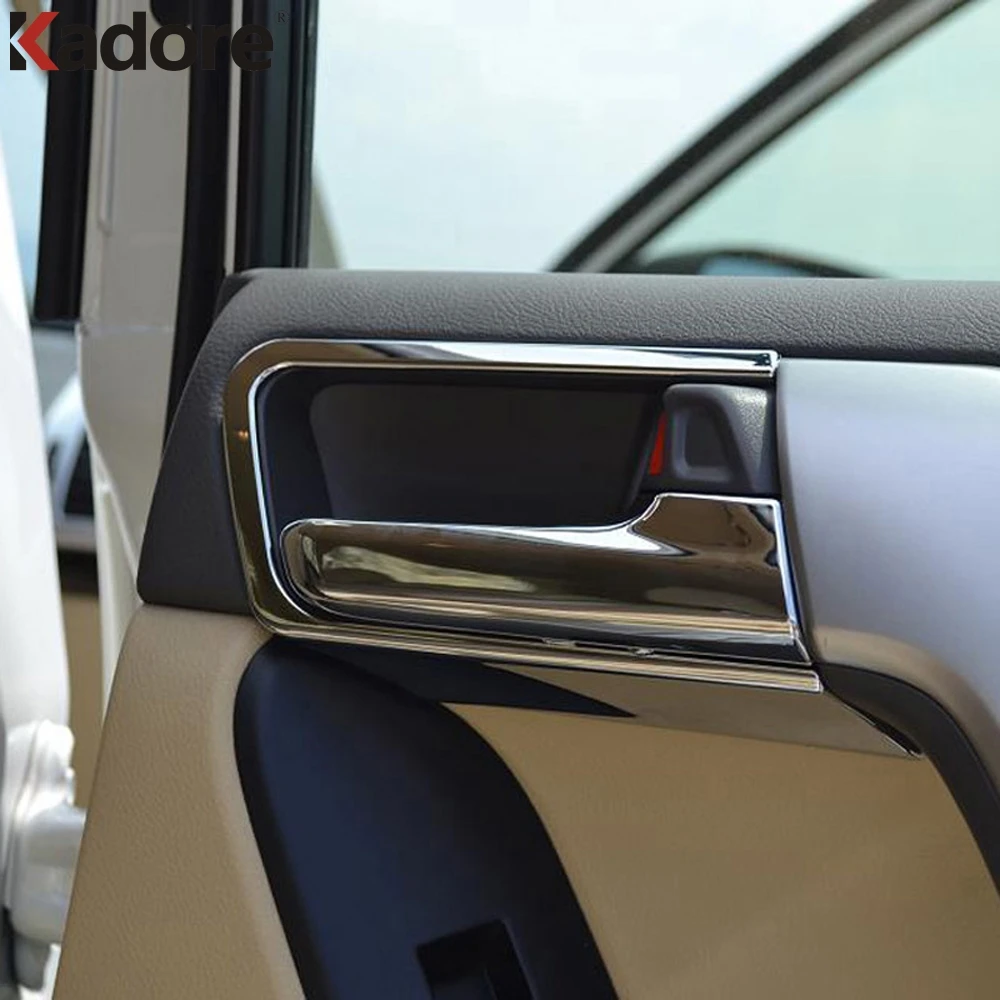 

For Toyota Land Cruiser Prado FJ 150 2014 2015 2016 Car Styling ABS Chrome Interior Door Handle Cover Trims Protection Sticker