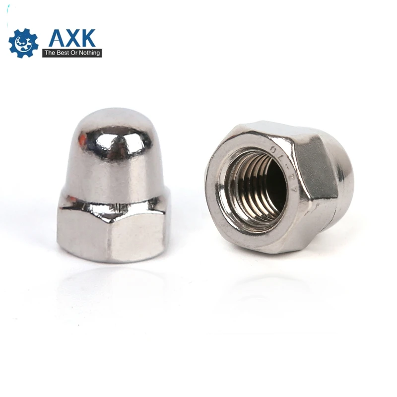 

DIN1587 M3 M4 M5 M6 M8 304 Stainless Steel Nuts Decorative Head Bolted Cover Semicircle Acorn Nut SUS304 3MM nut cap