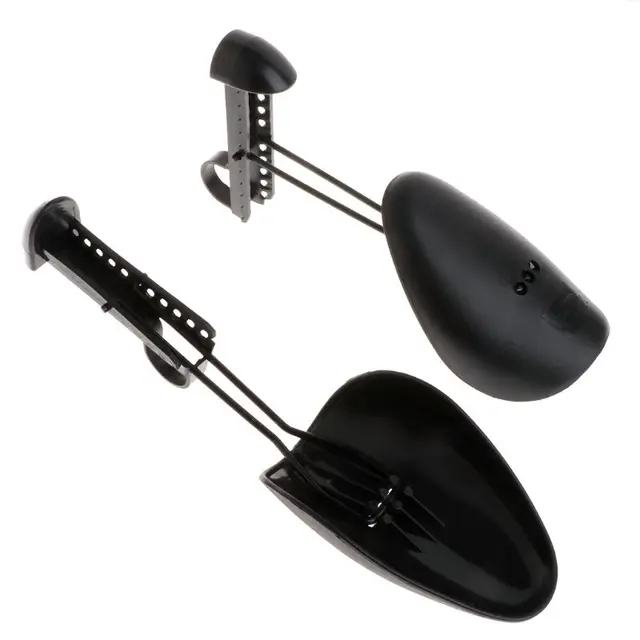 1 Pár Műanyag Cipőfa Alakító Formák Hordágyak Állíthatók Be A Nők Számára Unisex Divat Fekete Új Kiváló Minőség - Image 2