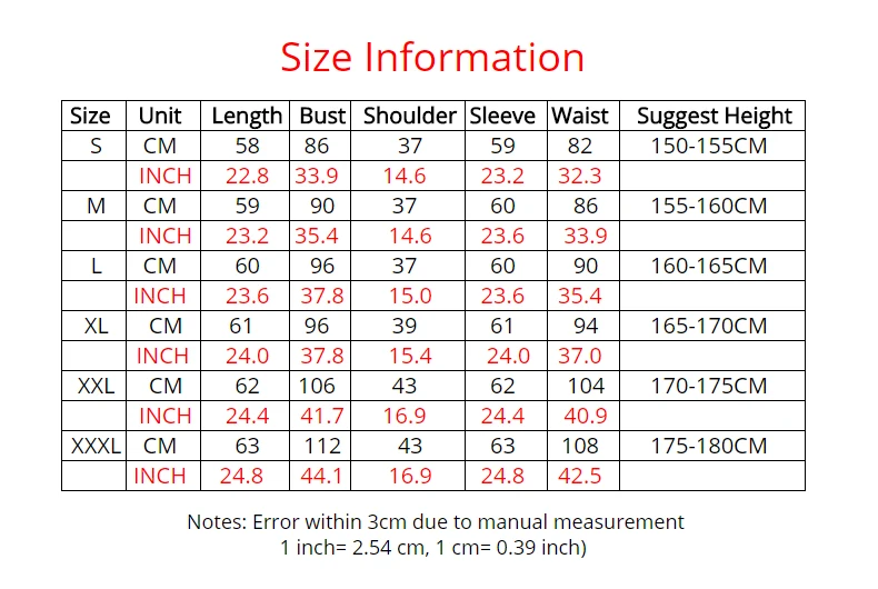 Recommend Size