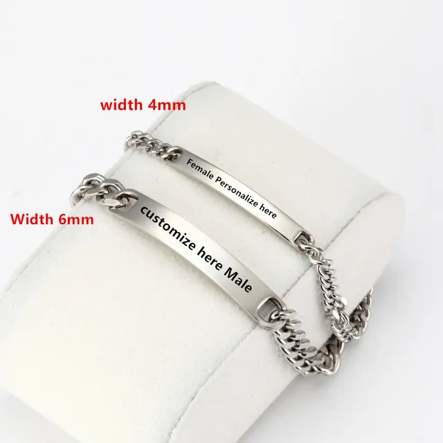 2pcs Customized Bracelet Set Valentine S Day Gift His Hers 2pcs Customized Bracelet Set Valentine S Day Gift His Hers Engraved Bracelets