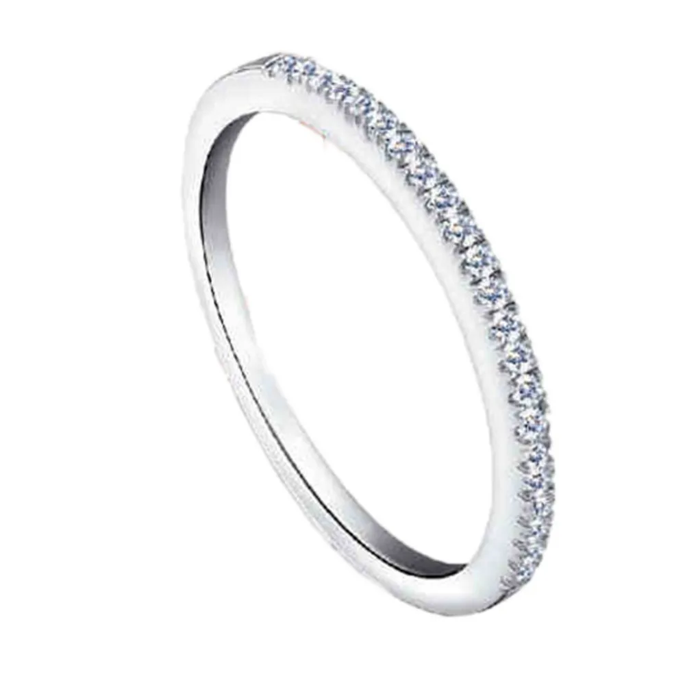 

New Design Micro-fine Inlaid Zircon Circle Ring Fastness Stainless Steel Ring Fine Jewelry High Quality