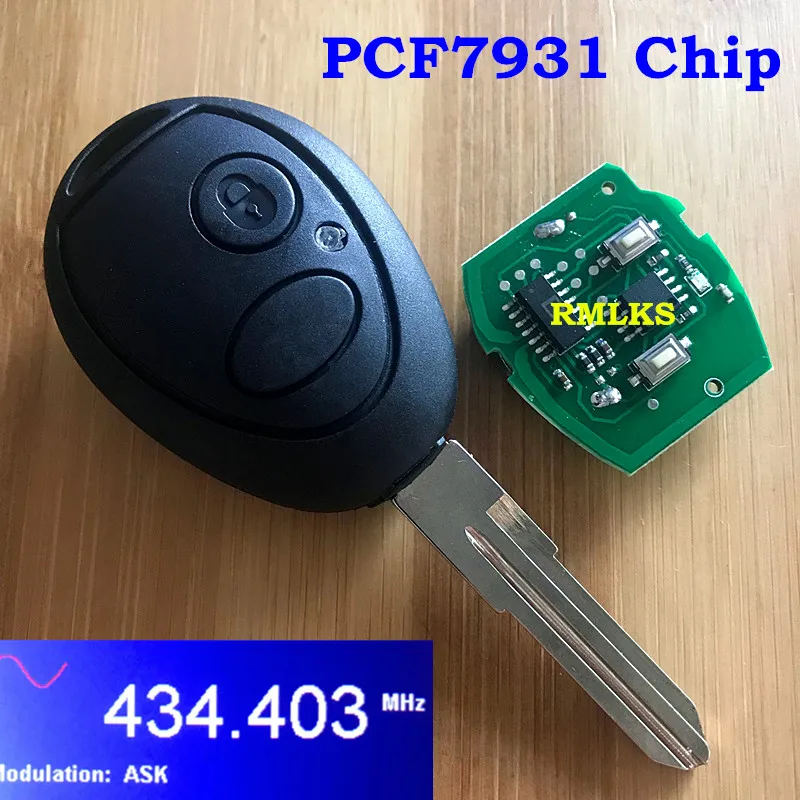  Für Land Rover Discovery 1999-2004 Fernbedienung Auto Schlüssel Fob 2 Taste 433 Mhz ID73 FCC ID N5F