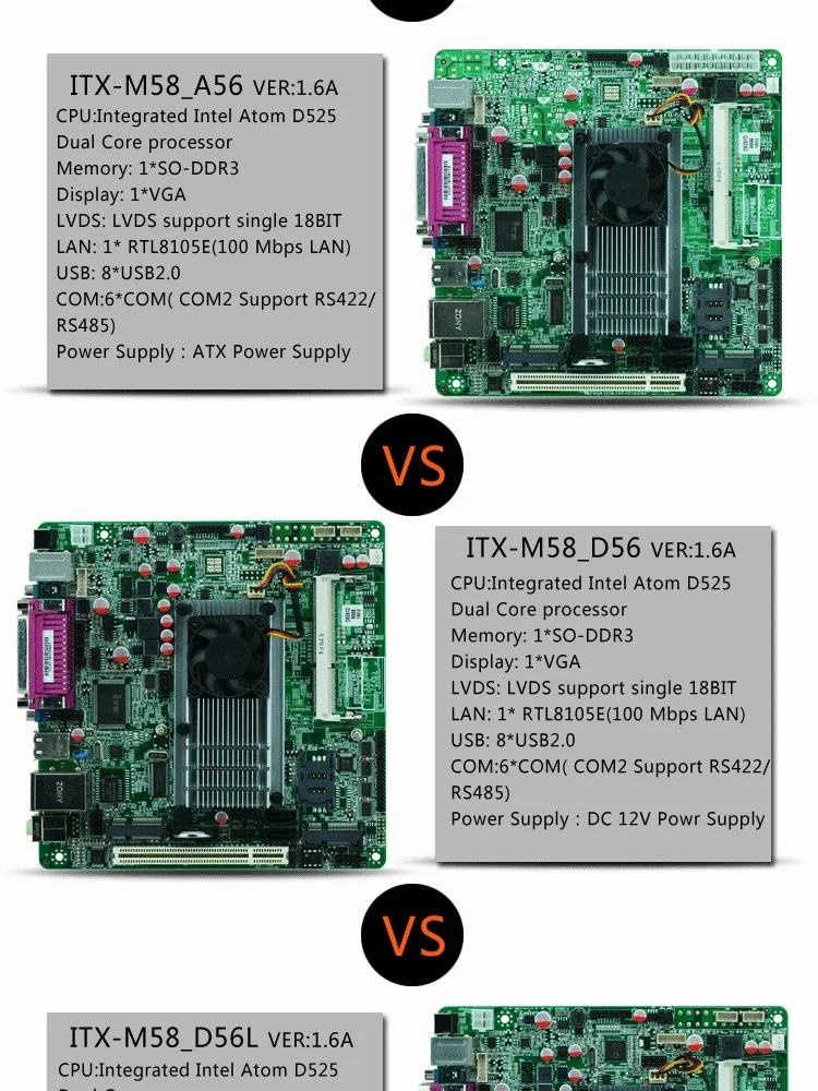 Промышленные встроенный mini_itx Материнская плата Intel N455/1.66 ГГц одноядерный Процессор