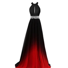 Bealegantom сексуальные градиентные Длинные вечерние платья с бисером на шнуровке вечерние платья для выпускного вечера Vestido Longo QA1521