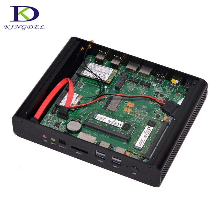 Высокопроизводительный мини компьютер Intel Core i7 4500U NUC Dual LAN 4K HD PC портативный Wi Fi