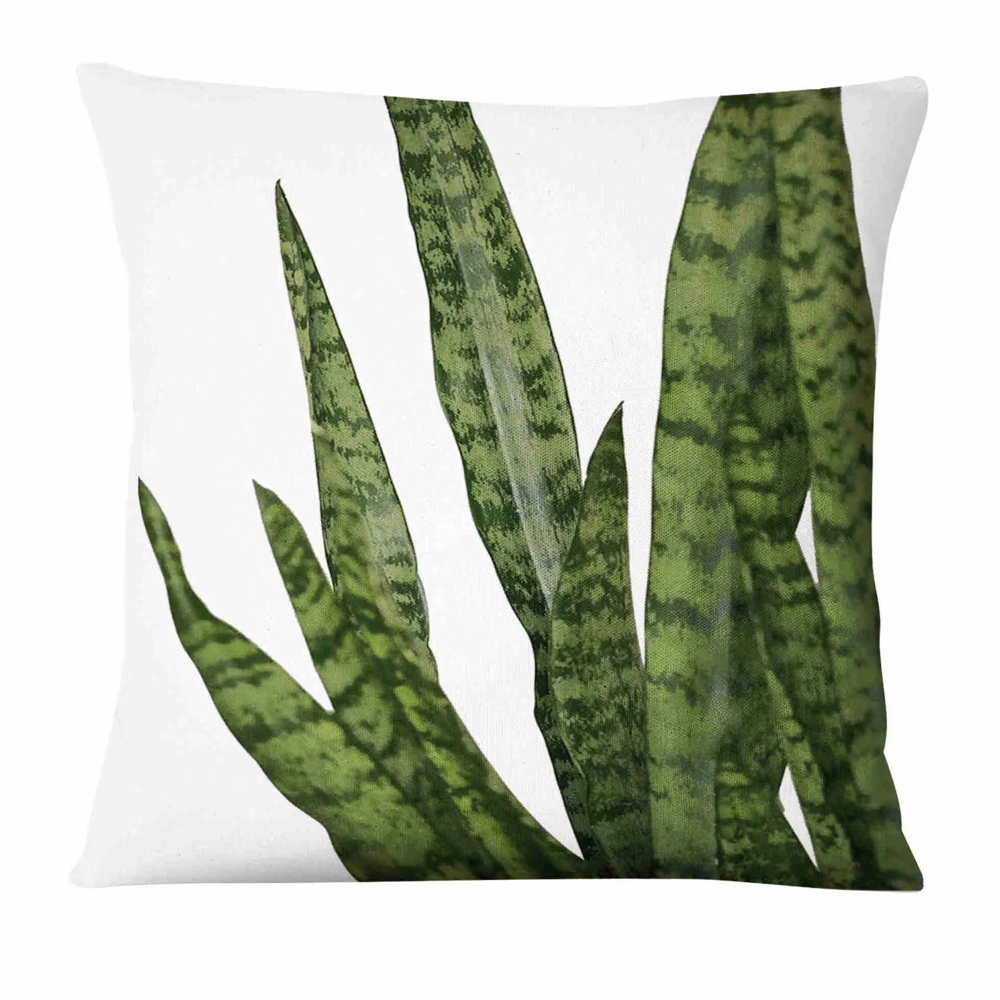 Fresh Green Leaves Digital Printed Pillowcase Home Pillow Decoration Almofadas Decorativas Para Sofa Throw Pillow 45*45cm 