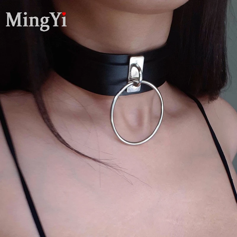 Fashion Jewellery Goth Heart Collar Rivet Chain O Ring Punk Choker Necklace Jewellery Watches Vishawatch Com