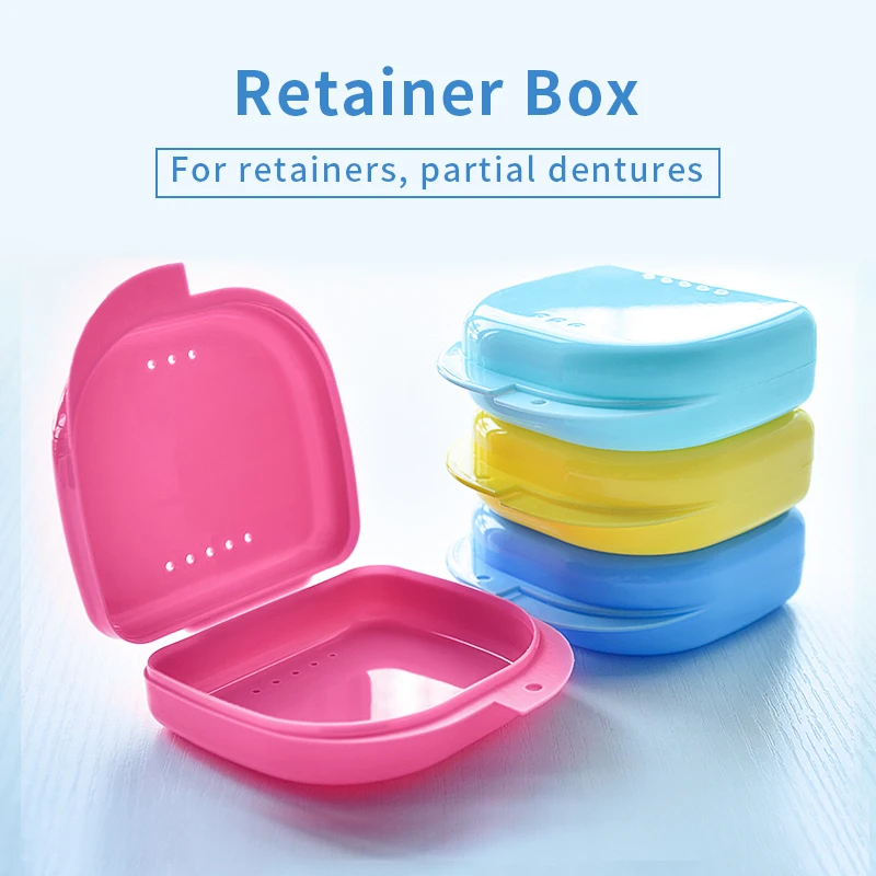 

2020 New Arrival Y-Kelin Dental Retainer Denture Storage Box Partial Denture Case Orthodontic Small Teeth PP Boxs