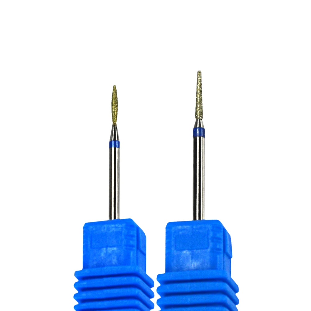

2Pcs/set Nail Drill Bit Grinding Diamond Rotary Burr Milling Cuticle Cutter 3/32" Nail Art File Tools Manicure SAjg06-07