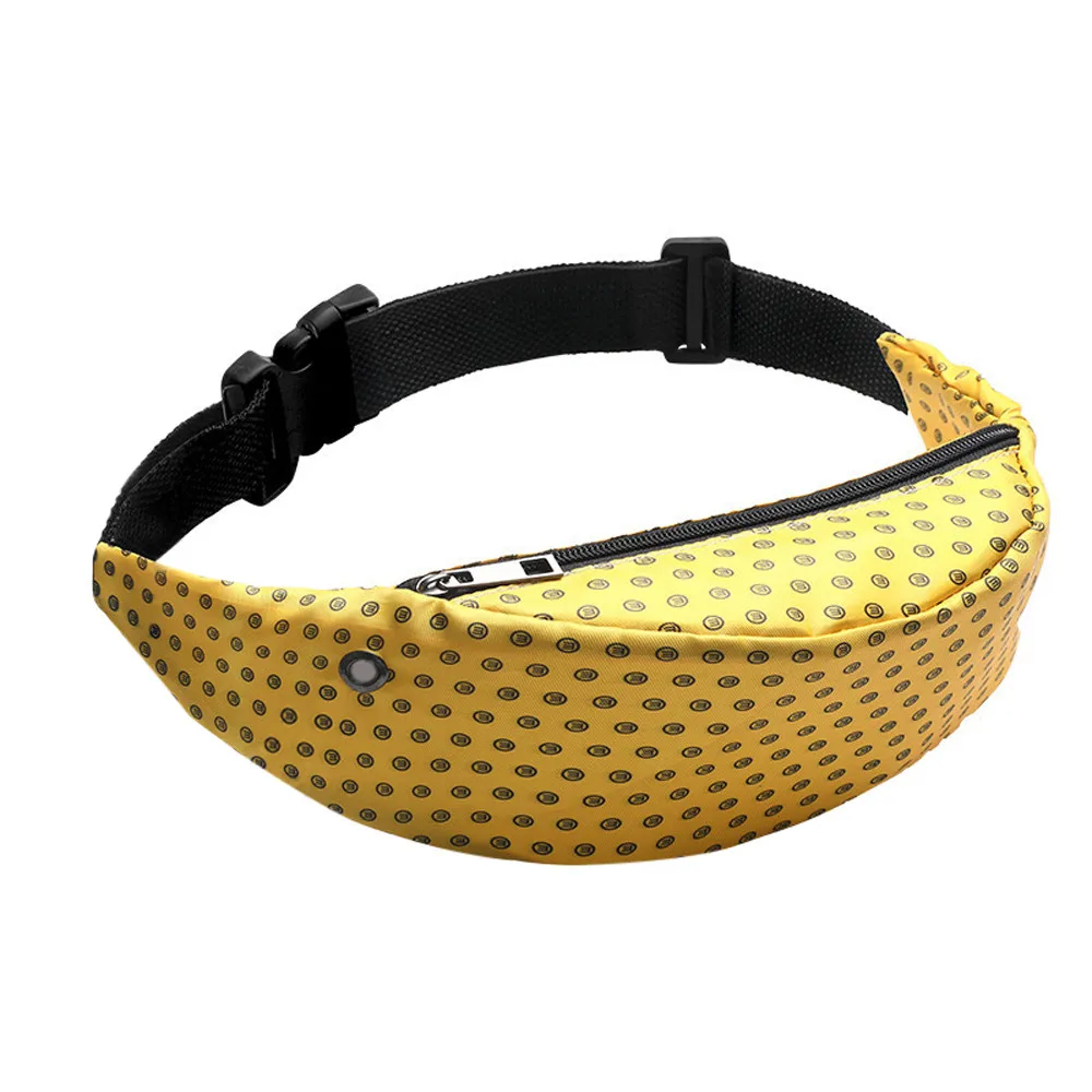 

Hot sale 3D Colorful Print women girls fanny packs Hip Belt Bags Money Travelling Mountaineering Mobile Phone Bag Waist Packs