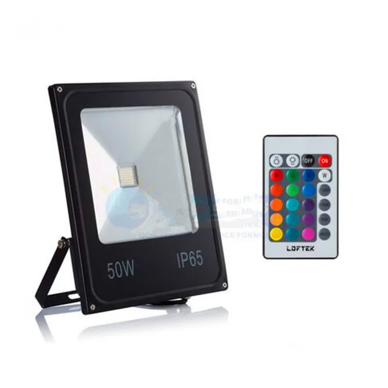 Led10w прожектор IP66 20 Вт 50 220 В уличные точечные светильники 100 RGB с пультом