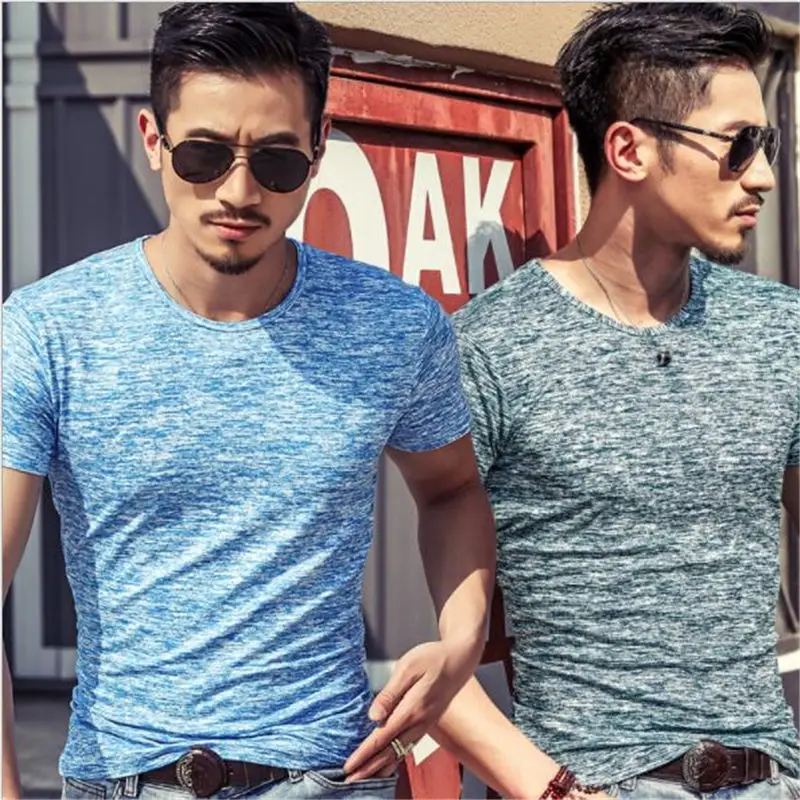 

Fashion Men T Shirts Summer Sports Running Top Tees Mens Clothing Short Sleeve Casual O Neck cotton Fitness Tshirt Sportwear