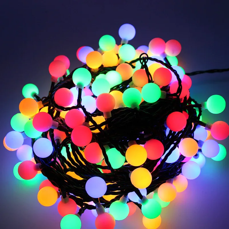 

vusum LED 10M 100 Ball Christmas Lights Wedding Lights Outdoor Waterproof Holiday Lights