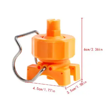 

3/4" Adjustable Ball Flat Fan Full Cone Clamp Clip Nozzle Watering Irrigation