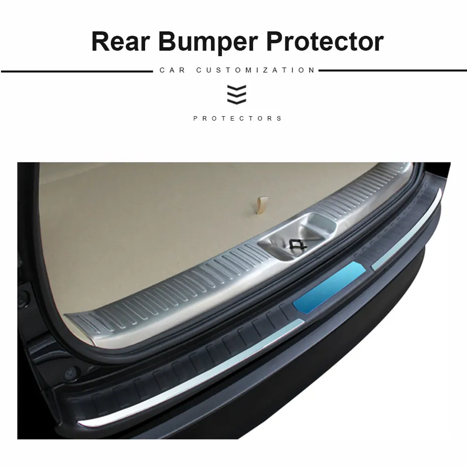 ABS Автомобильный задний бампер протектор для toyota highlander автомобильный Стайлинг Аксессуары для toyota Kluger highlander YCSUNZ