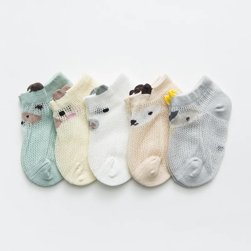 

Cute Baby Socks 5Pairs Kids Cartoon Newborn Infant Toddler Soft Cotton Cartoon Sock Comfortable Ankle Socks For 0-12Y