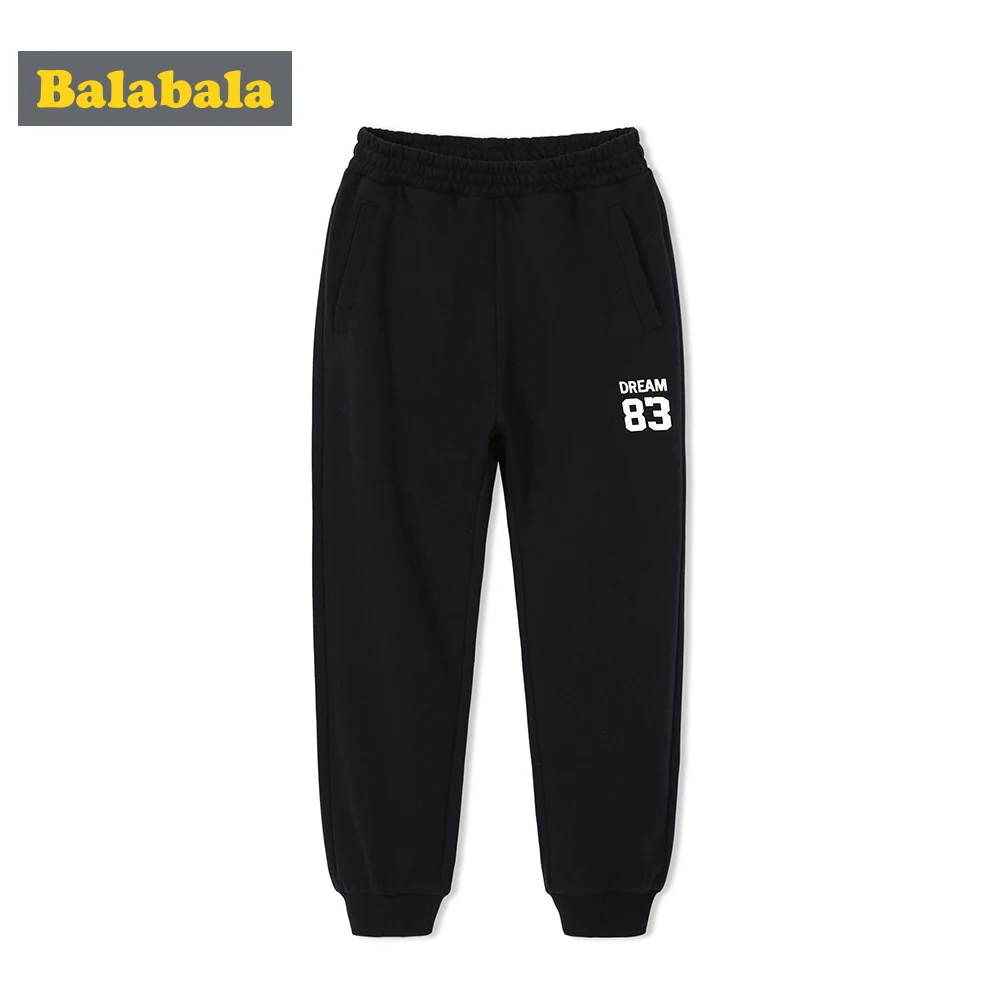

Balabala Boys Joggers Sweatpants Sports Pants Teenage Boy Pull-on Pants Trousers with Elastic Waist and Side Pocket for Autumn