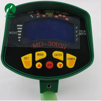 

MD-3010II LCD with light display Underground Metal Detector Three Colors to Chose Yellow Black Green Via DHL
