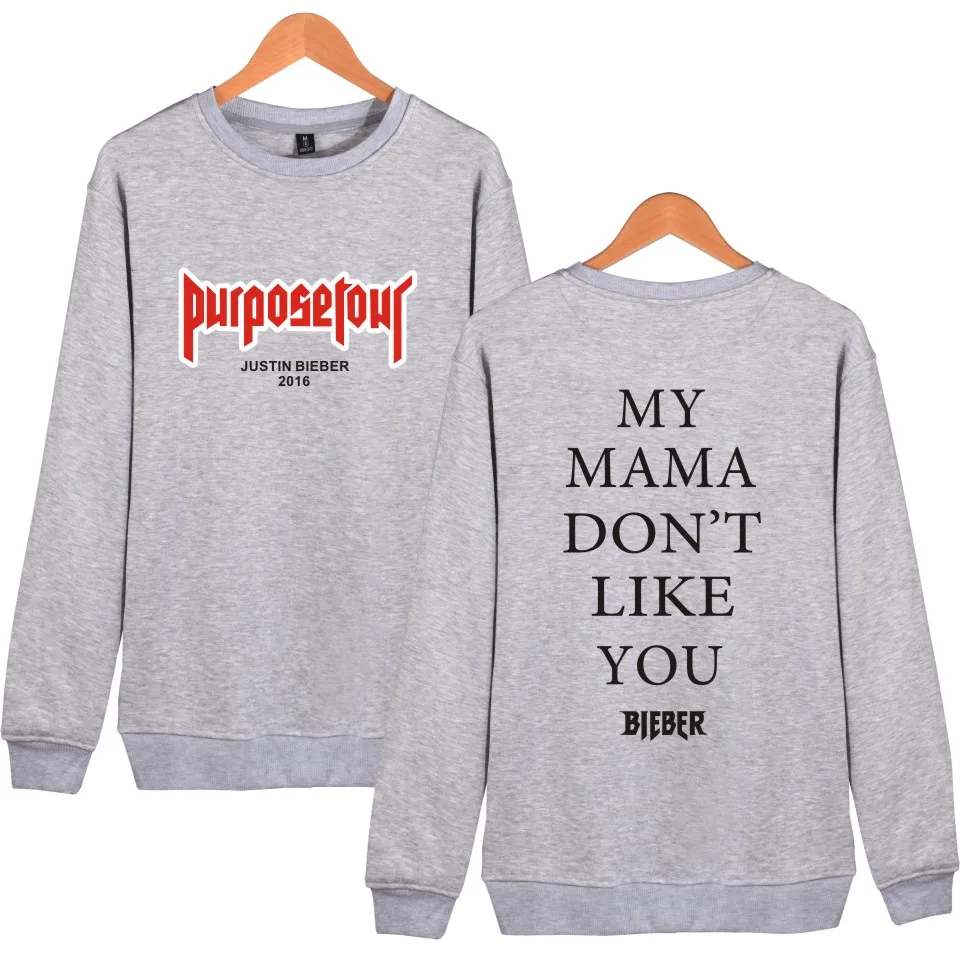 Aikooki Men Justin Bieber Capless Sweatshirt Hoodies Men/Women Casual Sweatshirts Autumn Winter Warm Plus Size Fashion Clothes