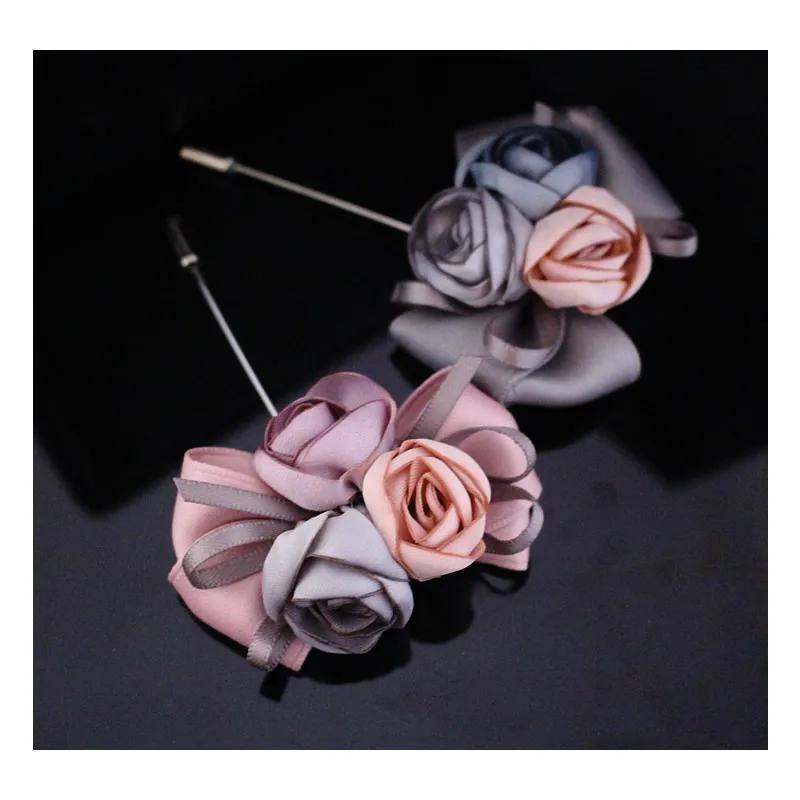 Suit brooch long pin with men 2017 ZHONGLV large flower Long pin brooch