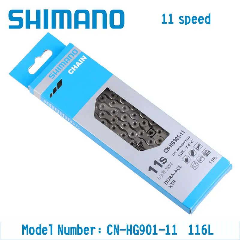 SHIMANO DURA ACE CN HG901 HG900 горный MTB Дорожный велосипед цепь 11 скоростей 116л HG X SIL TEC