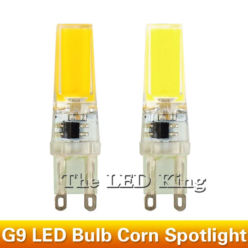1pcs Super Bright G9 LED Bulb COB g9 220v dimmable 9w LED lamp light