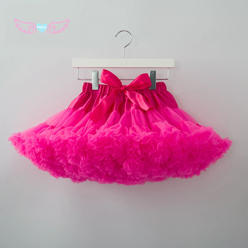 

22 Colors 1-18years old Soft Fabric Women Pettiskirt Sexy Pleated Chiffon Petticoat Rockabilly skirt Tulle Tutu Lady Pettiskirt