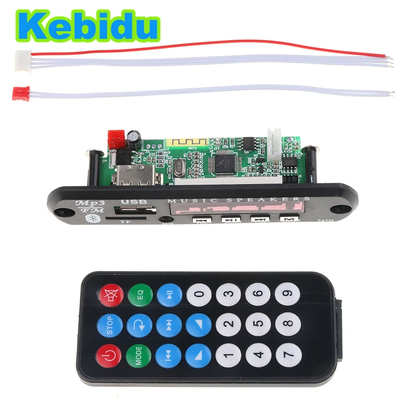Mp3 декодер Kebidu плата с Bluetooth USB MP3 питанием DC 12 В аудио модуль для автомобиля