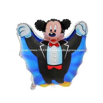 

50pcs/lot Cartoon Vampire Mickey foil balloons Halloween Decorations balls halloween ballon classic toys party supplies