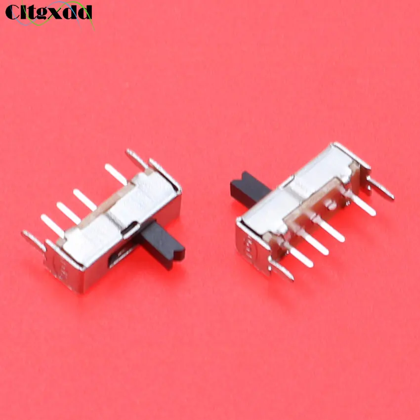 

Cltgxdd 1pcs Mini Toggle Switch SS13D07G4 3 Position SPDT 1P3T 6 Pin PCB Panel Mini Vertical Slide Switch Handle height : 4MM