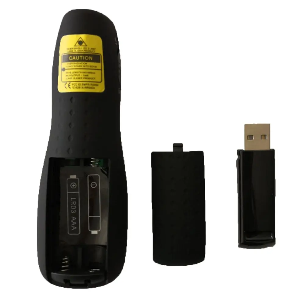 RF 2.4 GHz مقدم لاسلكي USB التحكم عن بعد عرض مؤشر ليزر القلم الأسود الطاقة بوينت عرض مؤشرات دروبشيب