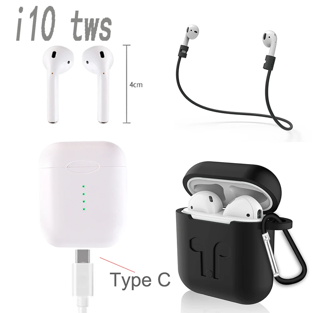 

New I10 TWS i7s i9s bluetooth 5.0 sports wireless binaural touch with charging bin with wireless charging air pods earphone