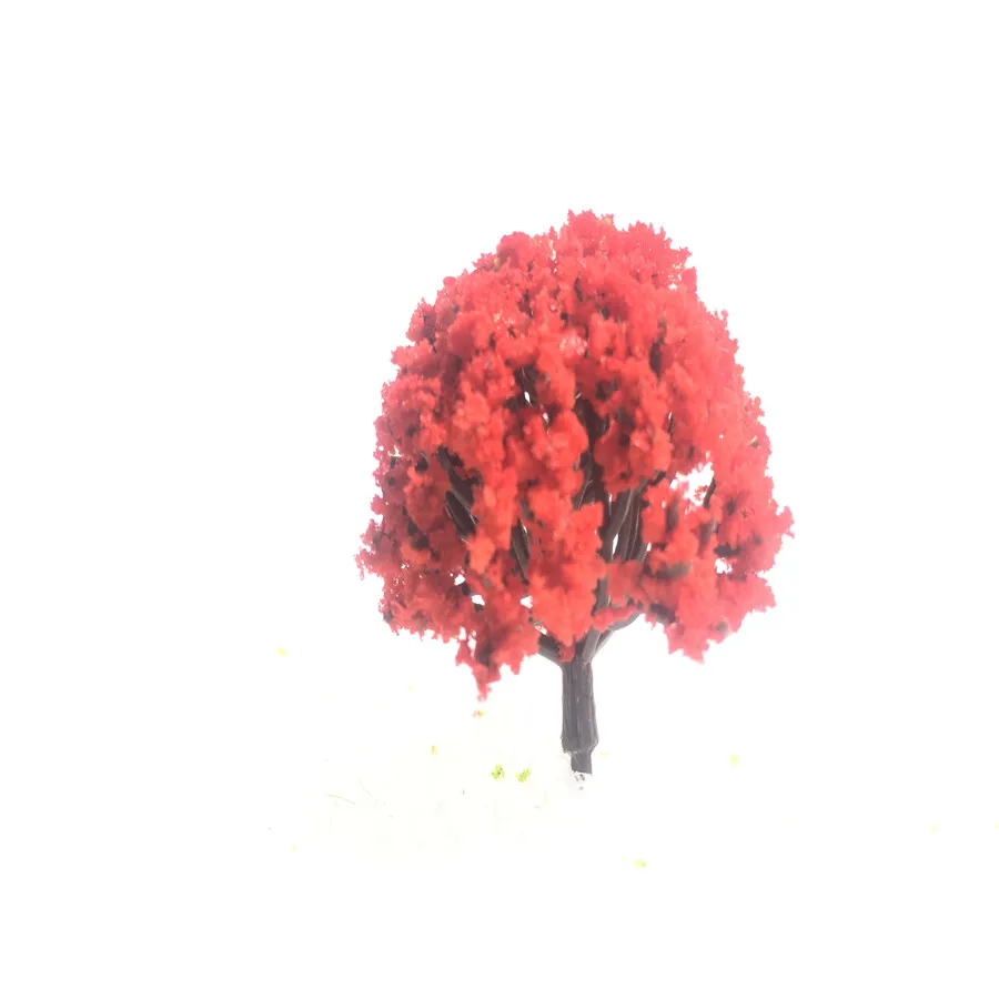 architecture model flower model tree for ho train layout 05