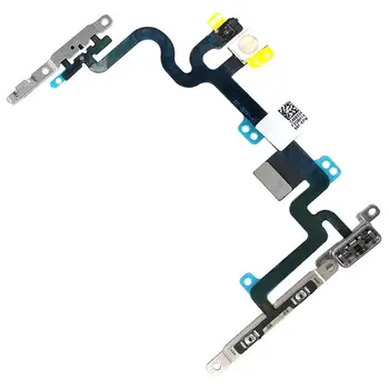 

1PCS For iPhone 7 7 Plus Switch On/Off Power Button Volume Control + Flash Light + Mic + Mute Connector Flex Cable with Bracket