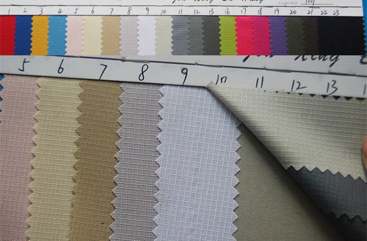 

300g/yard Factory direct 300DPU a sub-grid luggage fabrics / quality plain dyed fabric wholesale PU fabric