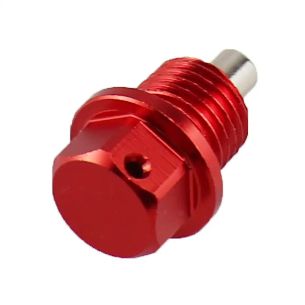 M14 x 1.5 Aigend Tappo Olio Magnetico Tappi per Bulloni di Scarico Magnetici in Alluminio per Motori Tappo Filettato Coppa Olio con 3 Distanziatori