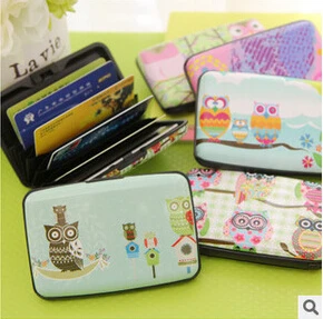 

Kawaii Owl 7 Pockets Plastic Box Design Card Holder Credit / Bank Card Case Wallet