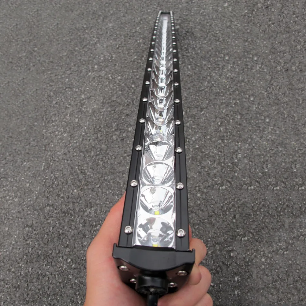 Skup 3D 120W 150W 180W 240W super cienki jeden rząd zakrzywiona listwa świetlna led belki dla 4x4 Offroad SUV 4WD ATV jazdy światła robocze