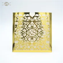 Персонализированные Индивидуальные инициалы лазерная резка, для свадьбы приглашения карман