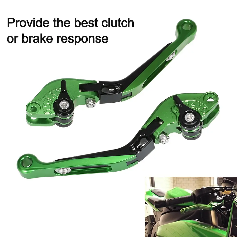 

Short Brake Clutch Levers High-quality for Kawasaki NINJA 650R ER-6F ER-6N 2009-2016 NINJA 400R 2011 VERSYS 650cc 2009-2014