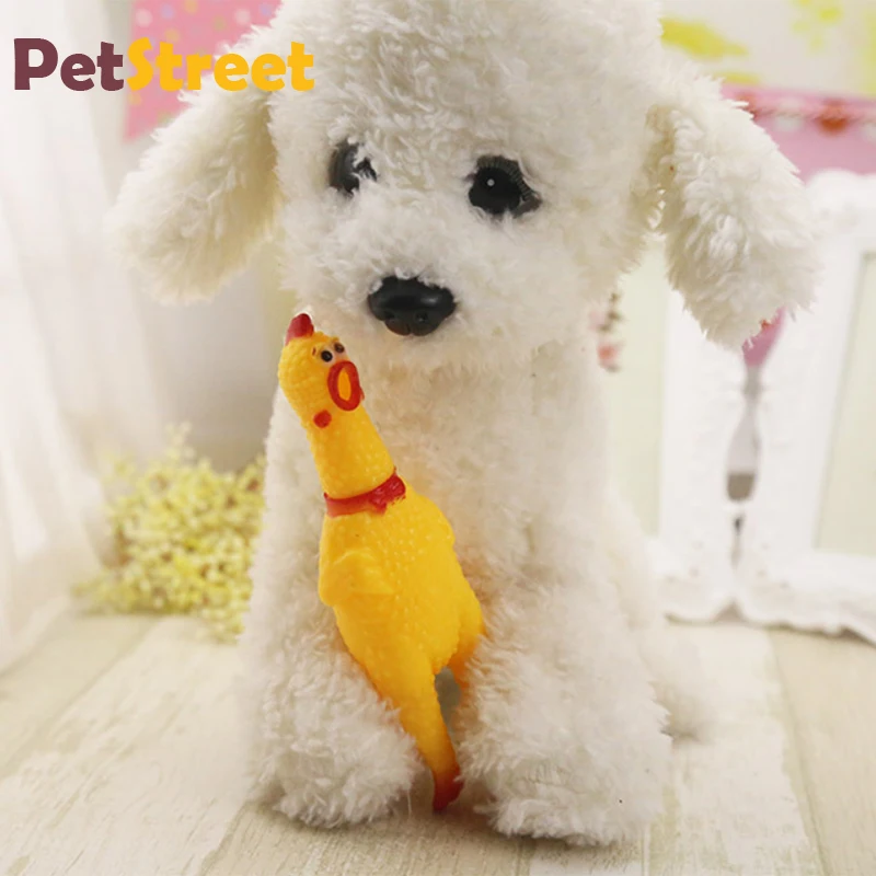 Креативные Кричащие Куриные игрушки для домашних животных vent weird chicken Training toys molars