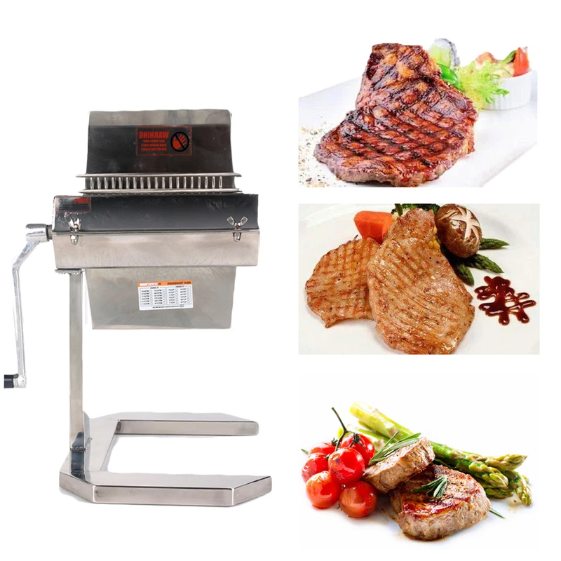 ITOP Meat Tenderizer Machine Commercial Meat Tenderizer  Tool Stainless Steel Poultry Steak Beef Maker Manual Kitchen Cook Tool