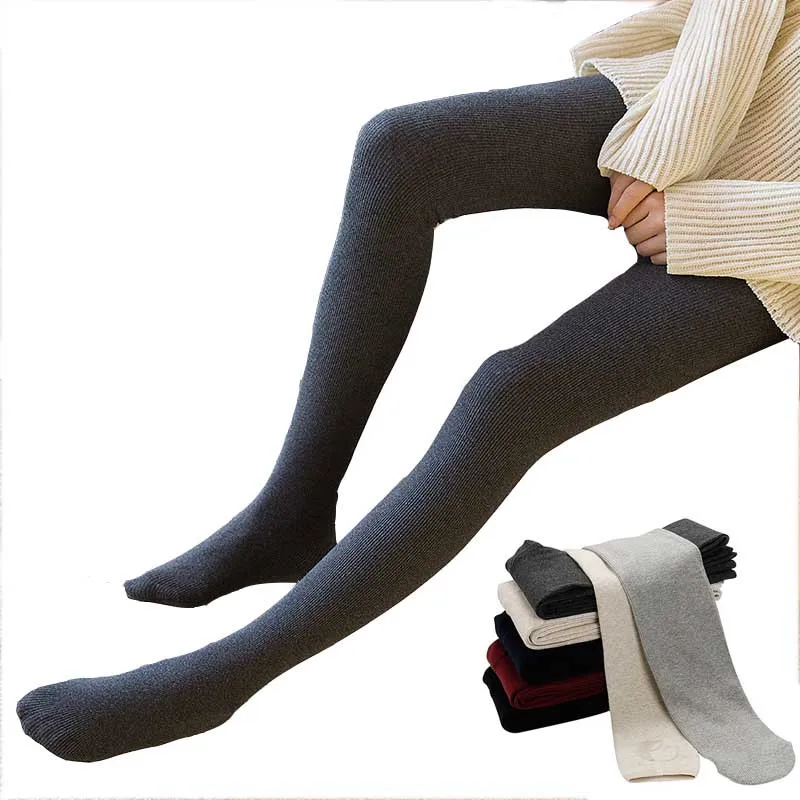 

Women's Tights Autumn Winter Women Tights Solid Color Collants Femme Standard Stockings Pantyhose For Woman Elastic Slim E24