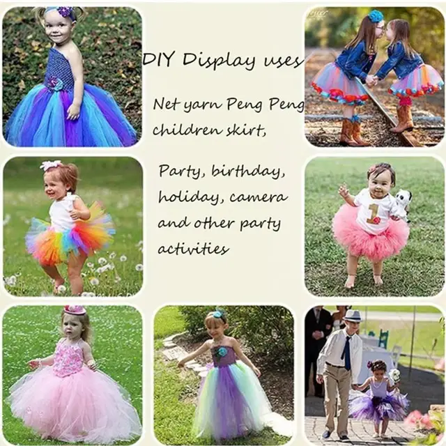 Rouleau de Tulle pour Décoration de Mariage, Bobine de Tissu, Tutu, Organza, Laser, Bricolage, Fournitures de ixd'Anniversaire, 25 Yards 15cm 5