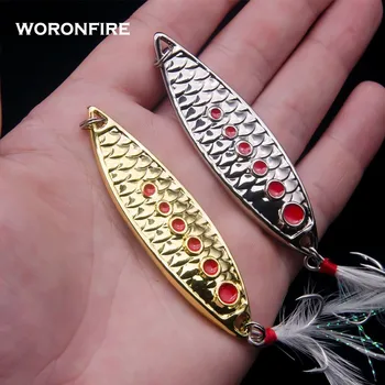 

Metal Spinners Spoon Bait Fishing Lure 20g 15g 10g 7g 5g 3g Golden Silver Fish Scale Spoon Bait Bass Pike Lure
