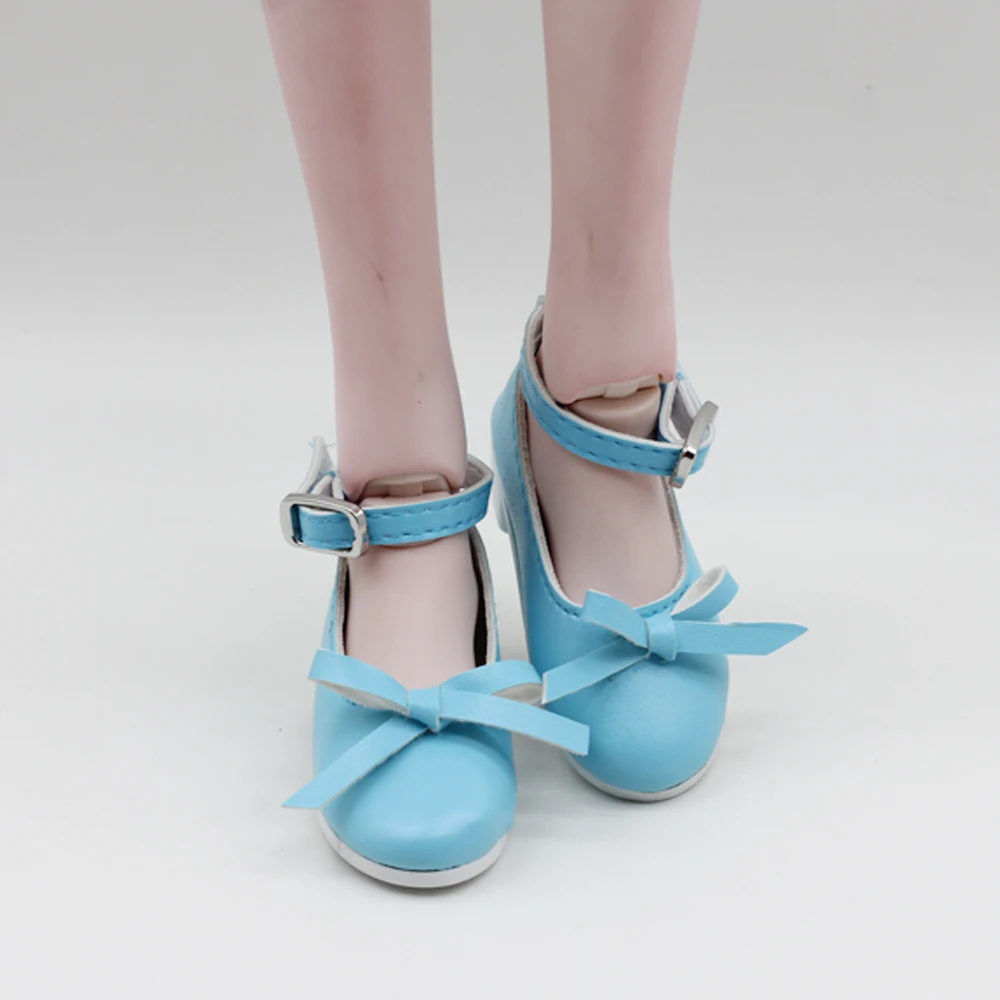 1pair Fashion PU Leather Shoes For 16inch 60cm BJD SD Dolls mini shoes toy fit 1/3 Dolls 7.8cm