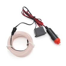 2 м автомобильный 12 В светодиодный светильник s гибкий неоновый EL провод Водонепроницаемый Универсальная автомобильная полоса для отделки интерьера светодиодный автомобильный светильник 10 цветов